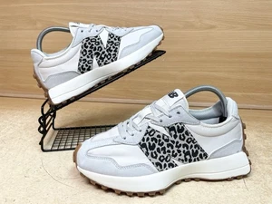 New Balance 327 Sneaker - Sea Salt & Animal Leopard Print - Größe UK 6,5 Damen - Bild 1 von 17