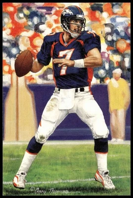 John Elway 2004 Goal Line Art Hall of Fame #224 Broncos - Image 1 of 2