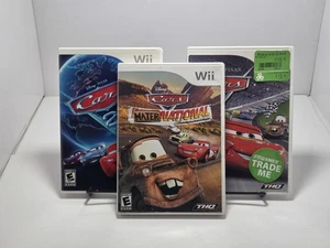 Lot of 3 Wii Cars/Cars 2/Mater-national WORKING all 3 Games  - Picture 1 of 11