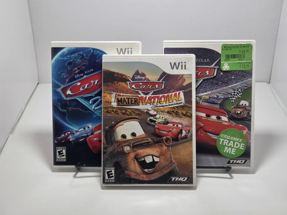 Lot of 3 Wii Cars/Cars 2/Mater-national WORKING all 3 Games  - Image 1 of 4