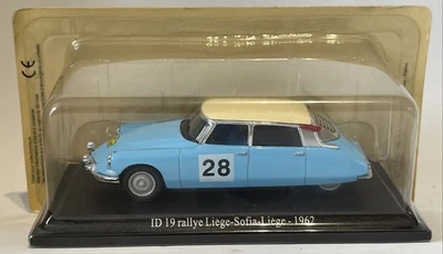Coche diecast sellado Atlas 1/43 azul Citroen ID 19 Rallye Lieja Sofía Lieja 1962  Foto 1 de 3
