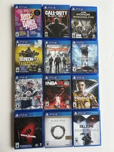 PS4 Game Bundle Lot (12) Various Titles All Are Tested And Work Perfectly - Picture 1 of 2