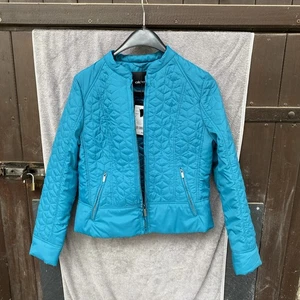Olsen Leichte Jacke Stepp Leicht Grün Türkis Gr 38 Neu - Bild 1 von 3