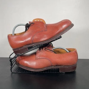 Goliath Safety Shoes Mens UK 12 Tan Leather Uppers Steel Toe Caps Workwear New - Picture 1 of 13