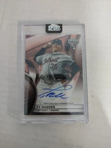 2025 Topps Chrome Black Ty Madden Rose Gold Wave Autograph /15 - Picture 1 of 2