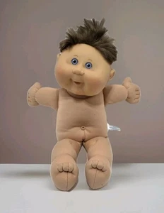 Cabbage Patch Puppe 2004 Play Along Junge weicher Körper braune Haare blaue Augen ohne Kleidung - Bild 1 von 10