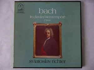 RICHTER PLAYS BACH WELL-TEMPERED CLAVIER BOOK 1 LE CHANT DU MONDE LDX 78525/27 - Picture 1 of 5