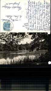 581695, foto postal Greiz Parksee con castillo - Imagen 1 de 1