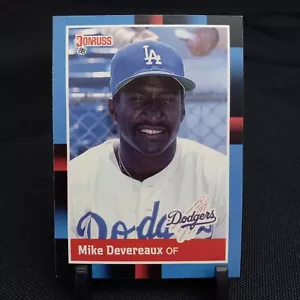 1988 Leaf Donruss Baseball #546 Mike Devereaux Card Los Angeles Dodgers (1A439) - Picture 1 of 3