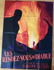 RENDEZ-VOUS DU DIABLE terzieff volcan affiche cinema originale 160x120 '58 - Imagen 1 de 1