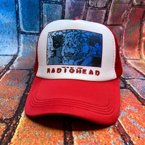 Electronic Rock Unisex Trucker Hat Red Snapback Alt Rock Band - Picture 1 of 3