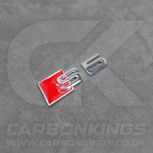 Audi S5 Silver Chrome Boot Rear Badge Letters Logo Emblem B8 8T B8.5 8.5T B9 B10 - Picture 1 of 6