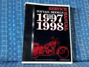 1997-1998 Harley-Davidson Softail OEM Official Factory Shop / Service Manual