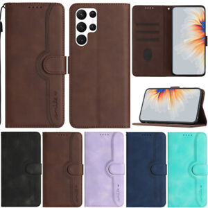 Slim Wallet Leather Flip Case Cover For Samsung Galaxy S24 S23 S22 S21 S20 S10+