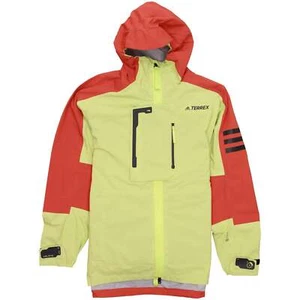 Adidas Terrex Xperior RAIN.RDY Men's Color Block Rain Jacket (2XL, Pulse Lime) - Picture 1 of 4