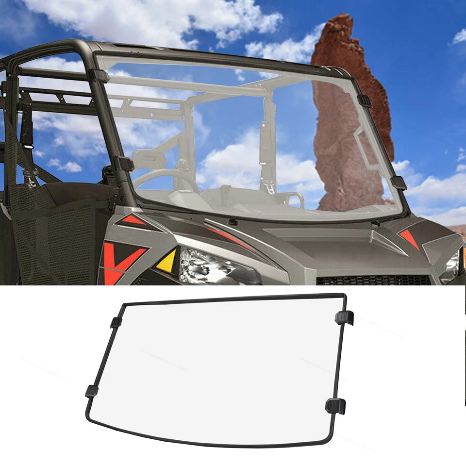 Fits Polaris Brutus/Brutus HD 2013-2015 2016 Full Front Windshied Windscreen - Изображение 1 из 4