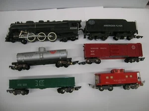AMERICAN FLYER 325A " 4-6-4 HUDSON PRO-SERVICED W/ SOME CARS " LOT #44109 - Picture 1 of 9