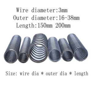 Spring steel compression spring Wire Dia 3mm Length 150mm/200mm Pressure spring - Picture 1 of 9