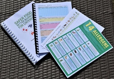 HARMONYDELTA PUBLISHING Safer Food Better Business 2025 Caterers +13 Month Diary +Temp +Sign Charts.