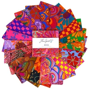 Feline Drive Fabric 5" Squares Kaffe Fassett Collective Aug 2024 HOT 42 Squares - Picture 1 of 7