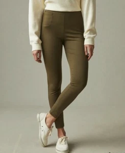Mujer American Giant NO-BS Pantalón de tiro alto Talla 6 Verde Oliva Leggings - Imagen 1 de 9