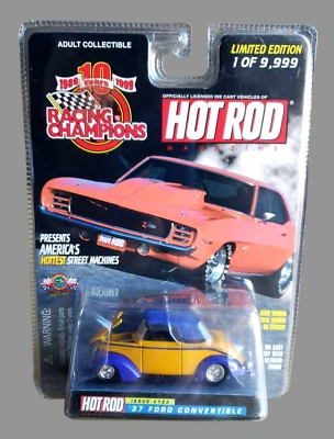 Racing Champions  '37 FORD COONVERTIBLE Drag Racing Series 1:64 1/19998 Ltd. Ed. - Image 1 of 4