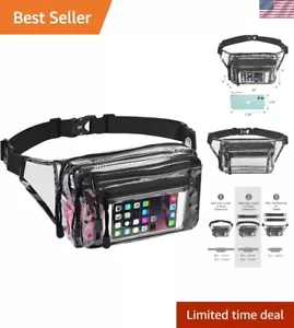 Clear Waist Bag with Adjustable Strap - Perfect for Festivals & Travel - Picture 1 of 11