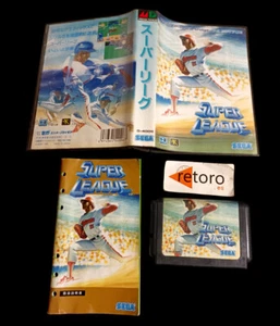 SUPER LEAGUE Sega MEGADRIVE MD Mega Drive Genesis JAP Complete - Picture 1 of 3