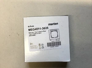 Cornice Merten 1 velocità MEG4011-3625 bianco attivo 2 pezzi - Foto 1 di 1