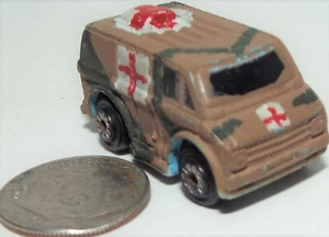 Small Micro Machine Plastic Military USMC Ambulance in Brown & Green Camouflage - Picture 1 of 3