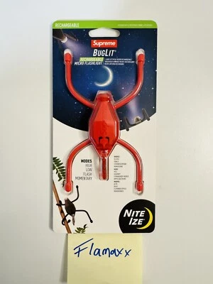Supreme Nite Ize Buglit Red SS24 BRAND NEW SHIPS FAST - Image 1 of 2
