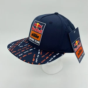 Cappello Berretto Red Bull KTM Racing Team Twist Flat Logo Blu Regolabile Taglia Unica - Foto 1 di 6