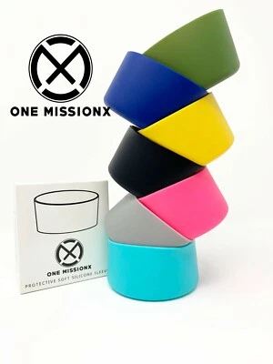 ONE MISSIONX Silicone Boot For HYDRO FLASK Water Bottles & Travel Tumbler Protective Sleeve