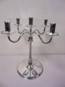 Candelabro 5 rami placcato argento Sant'Andrea Oneida portacandele placcato argento - Foto 1 di 1