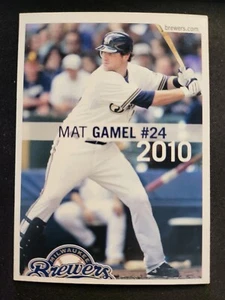 2010 Milwaukee Brewers Police Two Rivers Mat Gamel Card - Picture 1 of 2