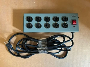 Belkin F9d1001-15 10-outlet Metal Surgemaster Surge Protector - Picture 1 of 10