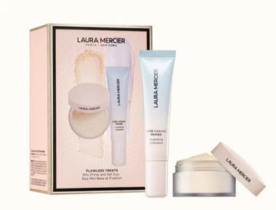 NUEVO CON ETIQUETAS Laura Mercier Golosinas Impecables Mini Prime + Set Dúo Foto 1 de 3