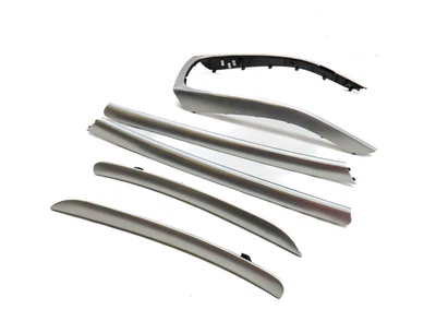 2014 AUDI A5 COUPE (B8 8T) FRONT REAR DOOR DASH CONSOLE ALUMINUM TRIM SET 5 - Image 1 of 4