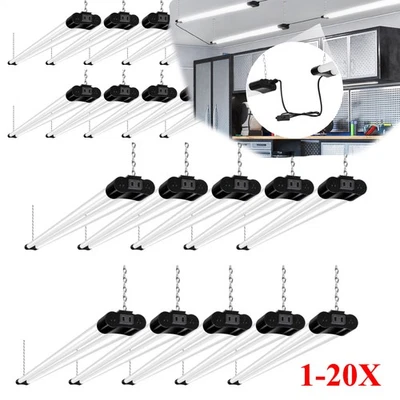 1X-20X 4FT Linkable LED Shop Light for Garage, 4400lm, 42W Utility Light Fixture - Image 1 of 4
