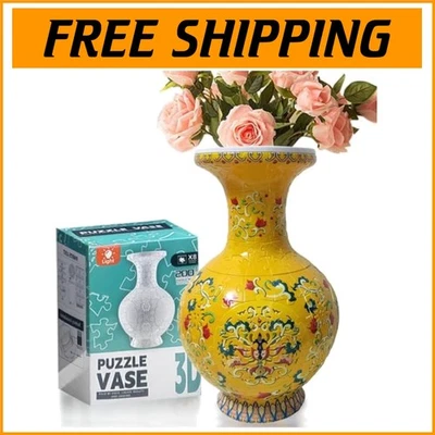 Florero LED amarillo brillante 200 piezas 3D - Centro de mesa Art Deco hágalo usted mismo Foto 1 de 4