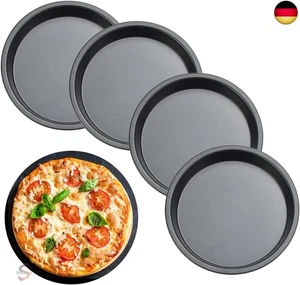 ANTHYTA 4 Stücke Pie Tin Pizzaform Rund Ø15cm Pizzablech Carbonstahl Tarteform A - Bild 1 von 7