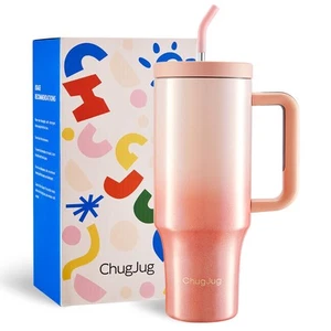40 oz Tumbler with Handle and Straw Lid, Reusable Leak-Proof Insulated Tumble... - Picture 1 of 8