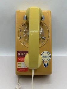 VTG Harvest Gold Western Electric 554 Wall Mount Telephone Bell Systems - Picture 1 of 13