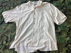Original Cutter & Buck White Bar Lounge Drinking Silk Shirt XXL Guinness Harp - Picture 1 of 5