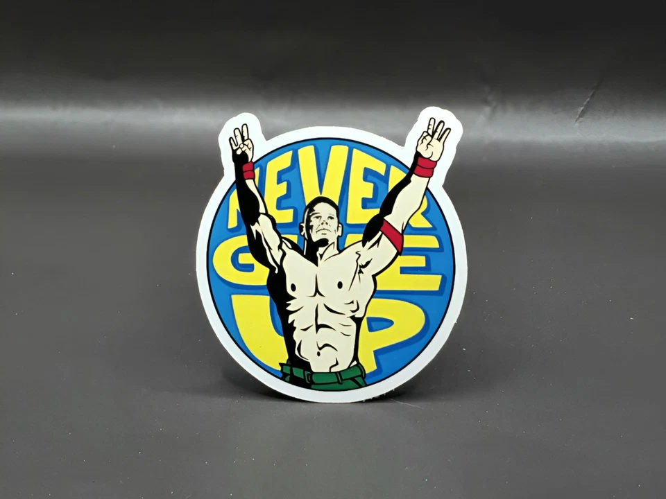 Calcomanías de vinilo John Cena Never Give Up You Can't See Me Farewell Tour WWE Foto 1 de 1