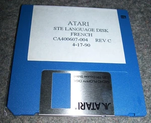 Atari 520 1040 Ste Computer Sprache Disk 1990 Französisch CA400607-004 - Zdjęcie 1 z 1