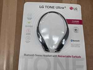 LG HBS-830 TONE Ultra Bluetooth Wireless Stereo Headset Schwarz, OBN, X1 - Bild 1 von 14
