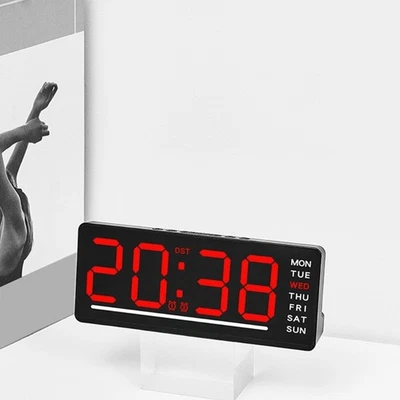 Contemporary LED Clock With Clear Readable Display Enhancing Any Space Practical - Image 1 of 4