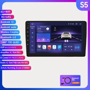 Android 12 Stereo Radio For Audi A4 S4 RS4 B6 B7 Seat Exeo GPS CarPlay 4+64GB - Picture 1 of 20
