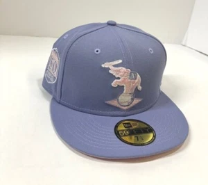 Oakland A's MLB NE Cooperstown 50th Anniversary Hat~Lavender/Pink - Picture 1 of 5